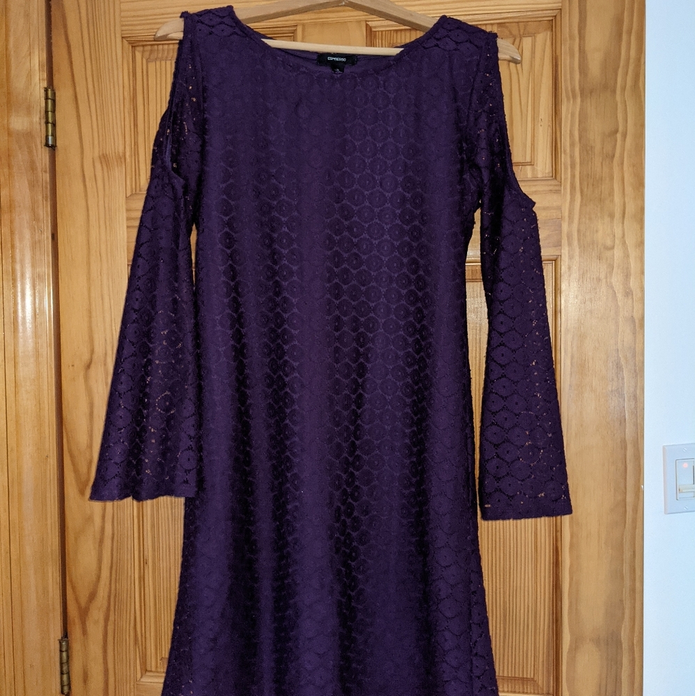 Lace detail dress